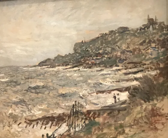 Falaise de Sainte-Adresse, temps gris