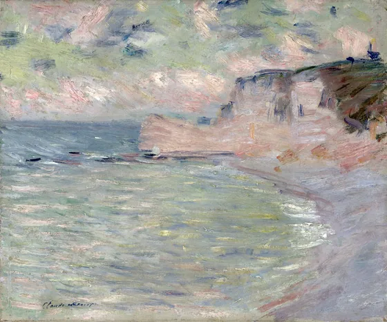 Falaise et Porte d'Amont, effet du matin
