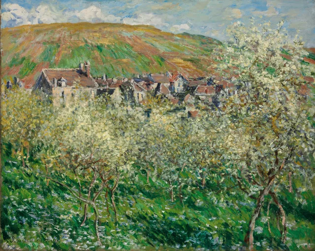 Flowering Plum Trees, Claude Monet