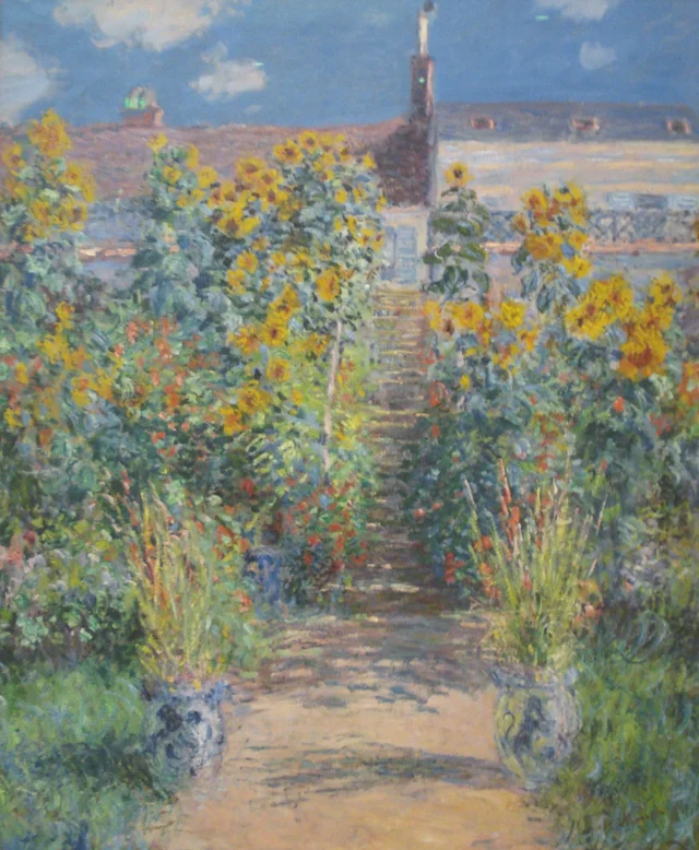 Jardin à Vétheuil, Claude Monet