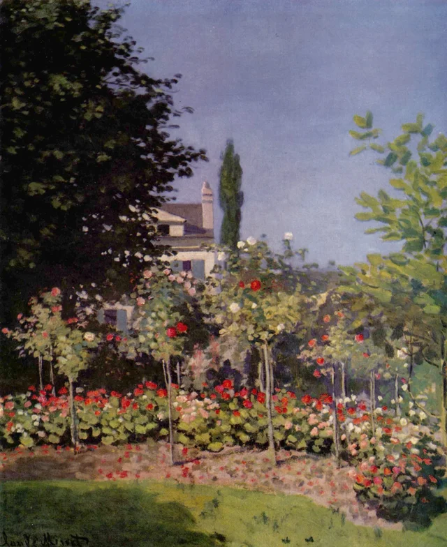 Jardín en flor, en Sainte-Adresse