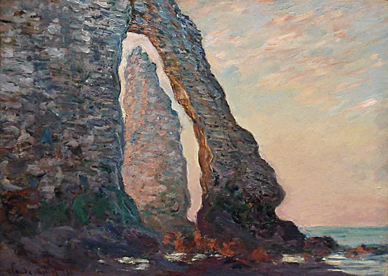 L'Aiguille vue à travers la Porte d'Aval