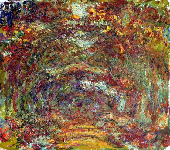 L'Allée de rosiers, Giverny