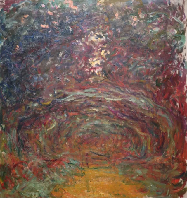 L'allée des rosiers, Claude Monet