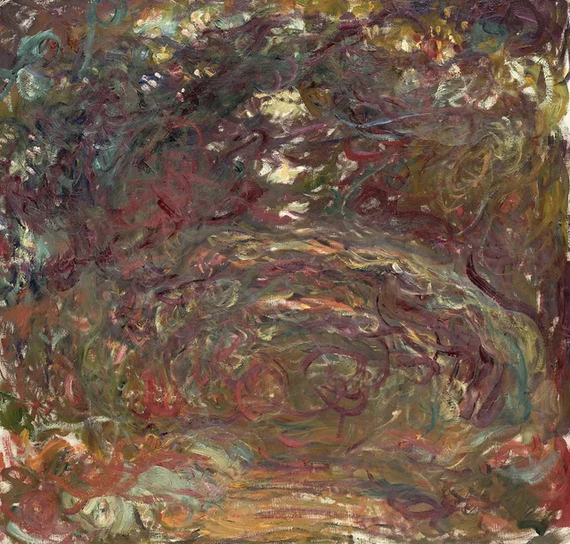L'allée des rosiers, Claude Monet