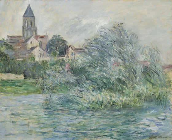 L'église à Vétheuil