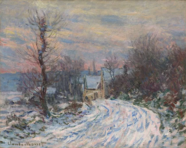 L'entrée de Giverny en hiver, Claude Monet
