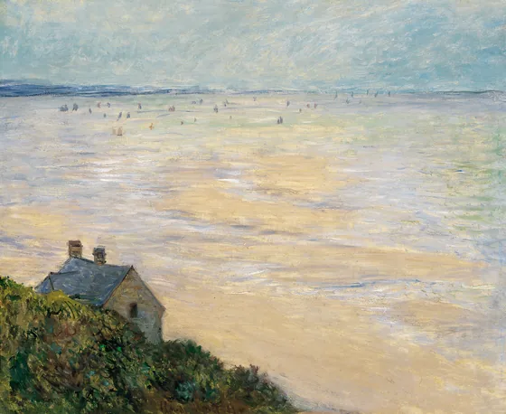 La Cabane à Trouville, marée basse