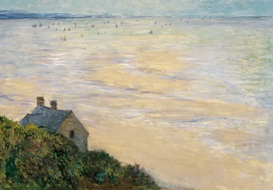 La Cabane à Trouville, marée basse