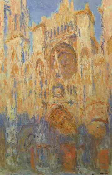 La Cathédrale de Rouen, Effet de soleil, Fin de journée