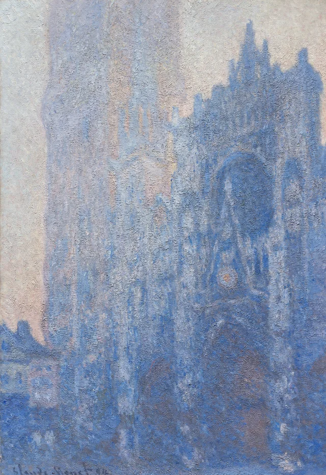 La Cathédrale de Rouen, le Portail et la Tour d'Albane, Aube, Claude Monet