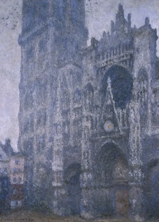 La Cathédrale de Rouen, le Portail et la tour d'Albane, Temps gris, Claude Monet