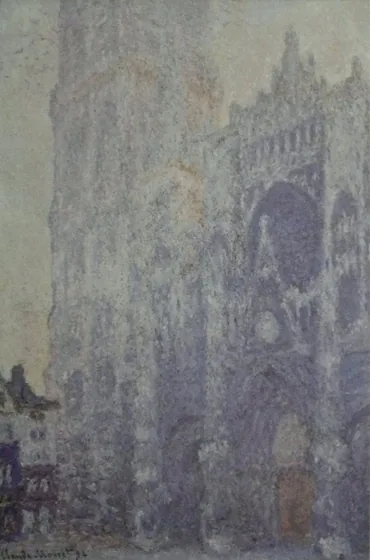 La Cathédrale de Rouen, le Portail et la Tour Saint-Romain, Effet du matin