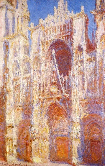 La Cathédrale de Rouen, le Portail, Soleil
