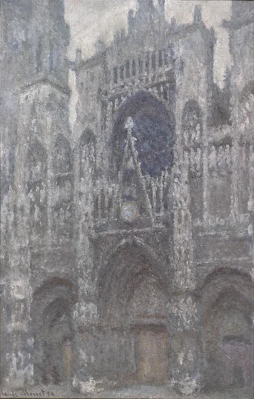La Cathédrale de Rouen, le Portail, Temps gris