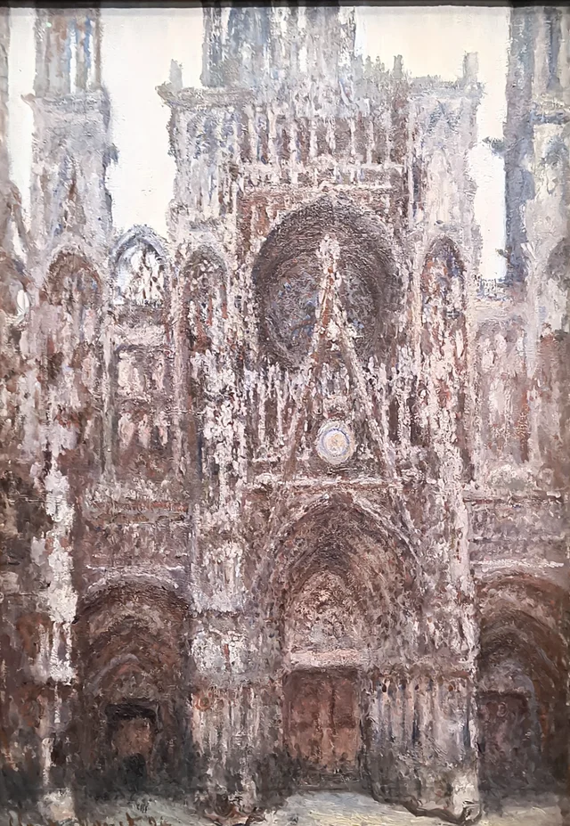 La catedral de Ruan. El portal visto de frente, armonía parda