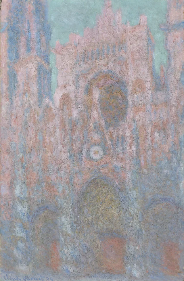 La Cathédrale de Rouen, Symphonie en gris et rose, Claude Monet