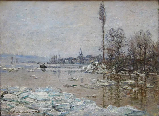 La Débâcle à Vétheuil, avec vue sur Lavacourt