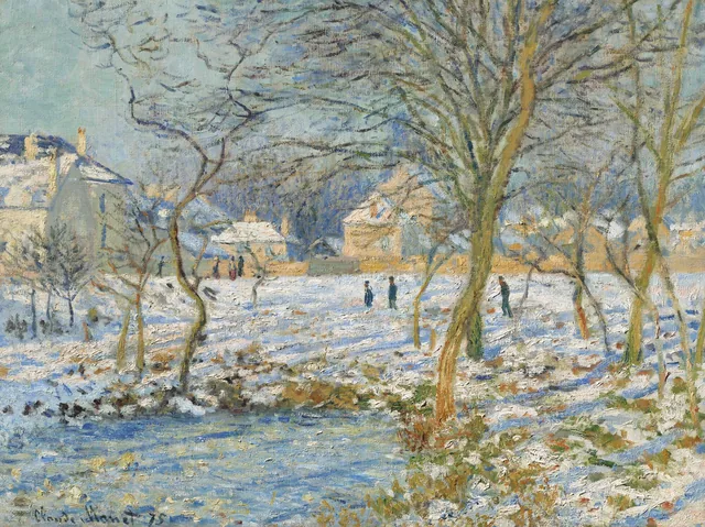 La Mare, effet de neige, Claude Monet