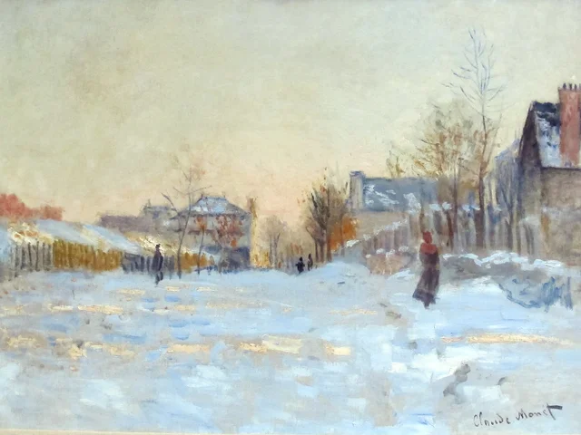 La Neige à Argenteuil, Claude Monet