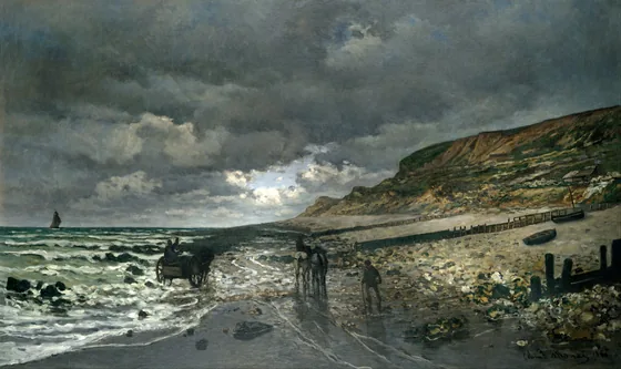 La Pointe de la Hève à marée basse