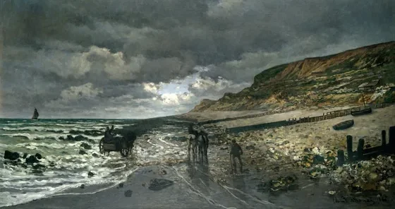 La Pointe de la Hève à marée basse