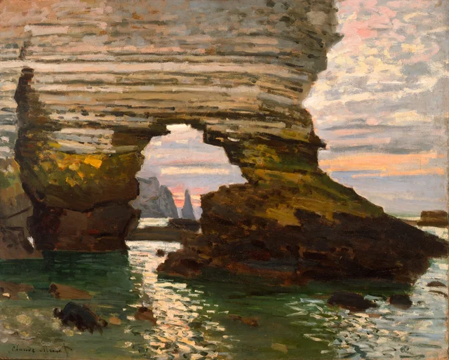 La Porte d'Amont, Étretat, Claude Monet