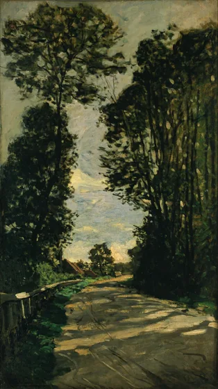 La route de la ferme Saint-Siméon