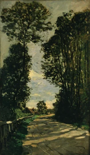 La route de la ferme Saint-Siméon