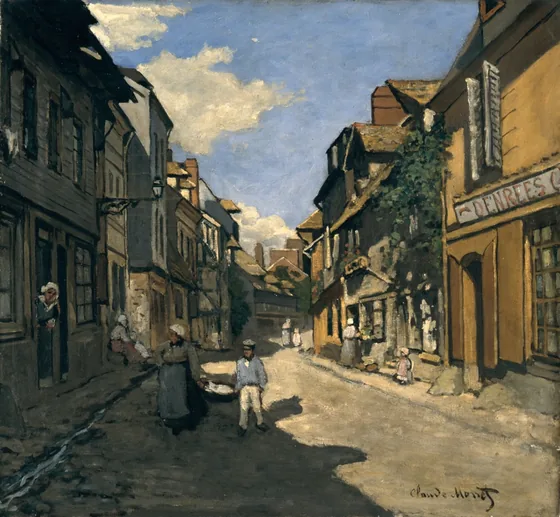 La rue de la Bavolle à Honfleur