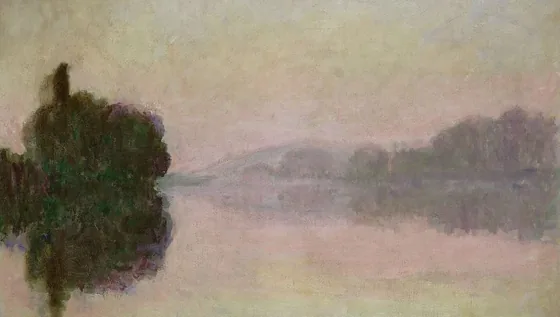 La Seine à Port-Villez, effet du soir