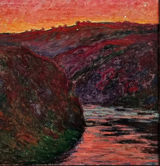 La vallée de la Creuse, soleil couchant