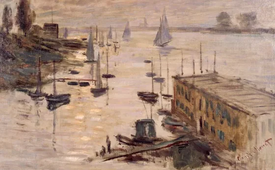 Le Bassin d'Argenteuil vu depuis le pont routier