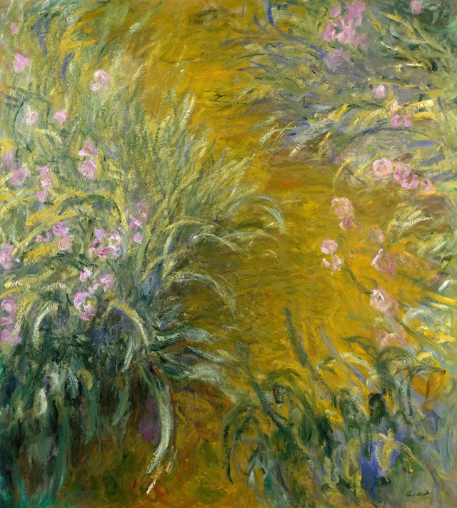 Le Chemin au Milieu des Iris, Claude Monet