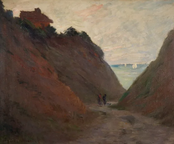 Le Chemin Creux dans la Falaise a Varangéville