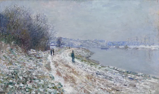 Le chemin d'Épinay, effet de neige