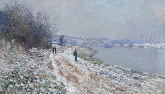 Le chemin d'Épinay, effet de neige