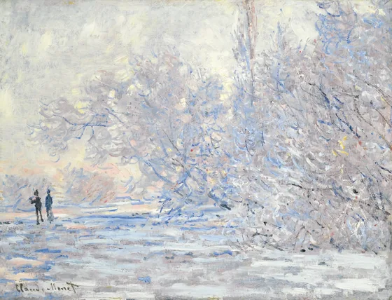 Le givre à Giverny