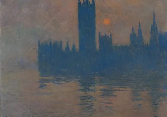 Le Parlement, coucher de soleil