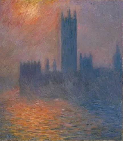 Le Parlement, coucher de soleil