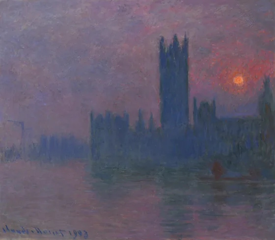 Le Parlement, soleil couchant