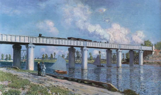 Le pont de chemin de fer à Argenteuil