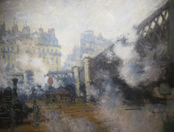 Le Pont de l'Europe, gare Saint-Lazare