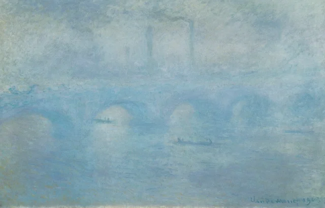 El puente de Waterloo. Efecto de niebla, Claude Monet