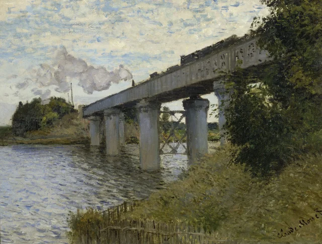 El puente del ferrocarril en Argenteuil