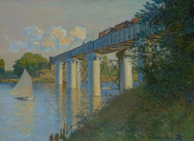 El puente del ferrocarril en Argenteuil