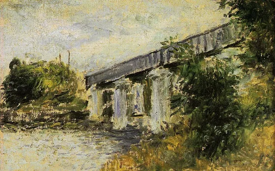 Le Pont du chemin de fer à Argenteuil