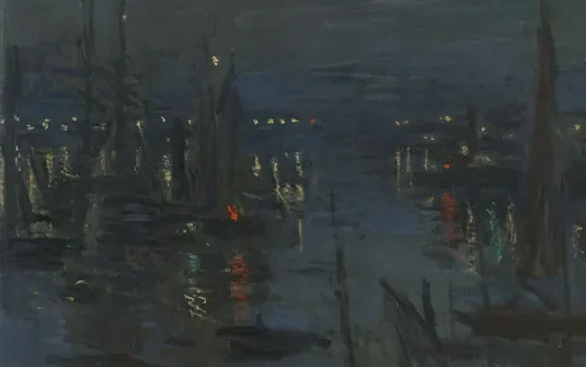 Le port du Havre, effet de nuit