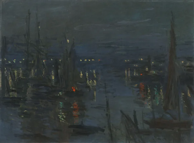 Le port du Havre, effet de nuit, Claude Monet