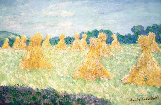 Les Demoiselles de Giverny, effet de soleil, Claude Monet
